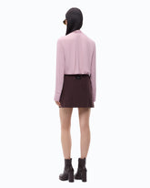 Blouse with sash collar - Pink | Pinko