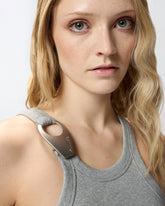 Vest top with pendant buckle - Grey | Pinko