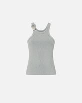 Vest top with pendant buckle - Grey | Pinko