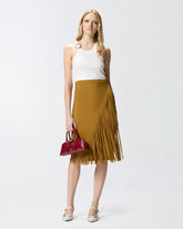 Vest top with pendant buckle - White | Pinko