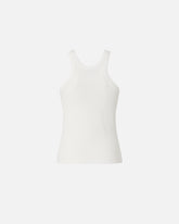 Vest top with pendant buckle - White | Pinko