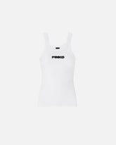 Tanktop im Rippstrick mit PINKO-Logo in 3D - | Pinko