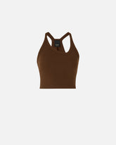 Cropped vest top with asymmetric neckline - | Pinko