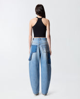 Cropped vest top with asymmetric neckline - | Pinko