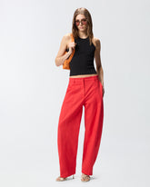 Ribbed vest top with PINKO logo - | Pinko