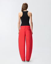 Ribbed vest top with PINKO logo - | Pinko