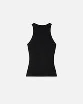 Ribbed vest top with PINKO logo - | Pinko
