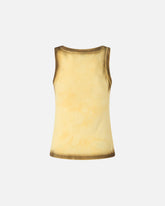 Spray-effect vest top with PINKO embroidery - | Pinko