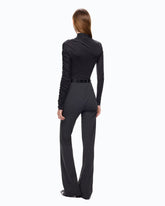 Mock-turtleneck sweater with asymmetric hem - | Pinko