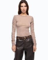 Pullover mit gerafften Ärmeln - | Pinko