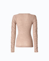 Pullover mit gerafften Ärmeln - | Pinko