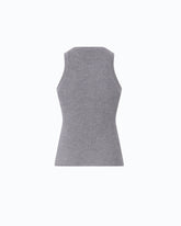 Ribbed top with sheer Love Birds logo - Grey | Pinko