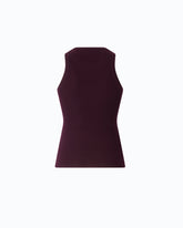 Ribbed top with sheer Love Birds logo - | Pinko