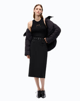 Geripptes Top mit transparentem Logo Love Birds - | Pinko
