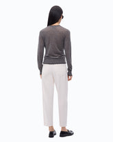 Lightweight wool and cashmere sweater - Dark Grey | Pinko
