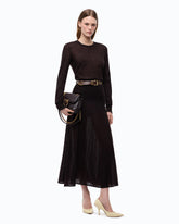 Lightweight wool and cashmere sweater - Brown | Pinko