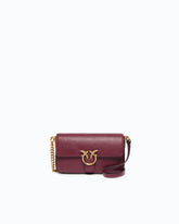 Baby Love Bag One Slouchy crossbody bag in new biker leather - | Pinko