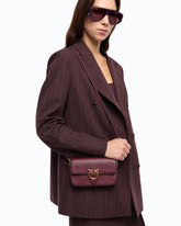 Baby Love Bag One Slouchy crossbody bag in new biker leather - | Pinko