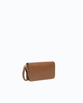 Baby Love Bag One Slouchy crossbody bag in leather with studs - | Pinko