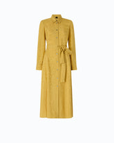 Long shirt dress with belt - | Pinko