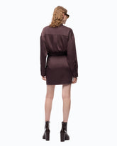 Kurzes Kleid mit Knöpfen - Braun | Pinko