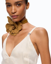 Midi slip dress with removable Love Birds logo - | Pinko