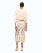 Wool and cashmere sweater with maxi diamonds - | Pinko