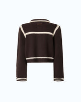 Merino wool jacket with contrasting edges - | Pinko