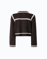 Merino wool jacket with contrasting edges - | Pinko
