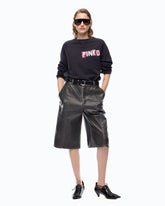 Quiet Is The New Punk swan-print sweatshirt - | Pinko
