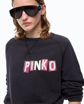 Quiet Is The New Punk swan-print sweatshirt - | Pinko