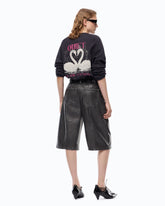 Quiet Is The New Punk swan-print sweatshirt - | Pinko