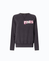 Quiet Is The New Punk swan-print sweatshirt - | Pinko