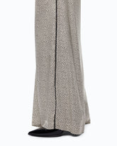 Flared polka-dot satin trousers - | Pinko