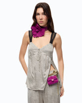 Polka-dot lingerie top with lace - | Pinko