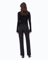 Trousers with pressed crease detail - Black | Pinko