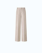 Metal wool-blend palazzo trousers - | Pinko