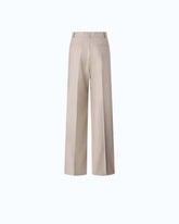 Metal wool-blend palazzo trousers - | Pinko