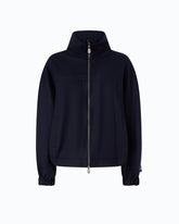 Oversized flannel bomber jacket - Blue | Pinko