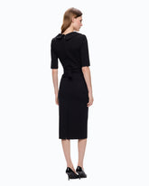 Slim-fit dress with Love Birds belt - | Pinko