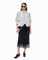 Gestreiftes Hemd mit Krawatte - | Pinko