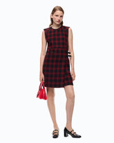 Check mini dress - | Pinko