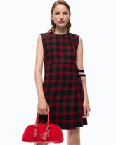 Check mini dress - | Pinko