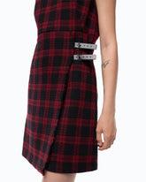 Check mini dress - | Pinko