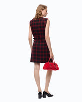Check mini dress - | Pinko