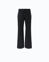 Wide-leg jeans with side slits - Black | Pinko