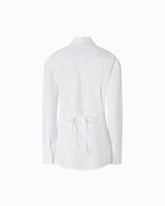 Slim-fit shirt with drawstring - | Pinko