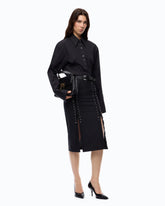Slim-fit shirt with drawstring - | Pinko