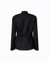 Slim-fit shirt with drawstring - | Pinko