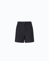 Tailored shorts in stretch wool-blend fabric - | Pinko